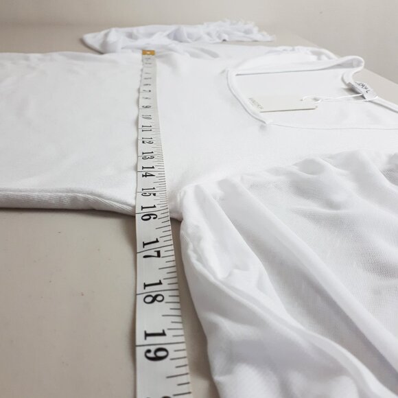 Mangopop Square Neck Sheer Long Sleeve Bodysuit - Picture 9 of 16